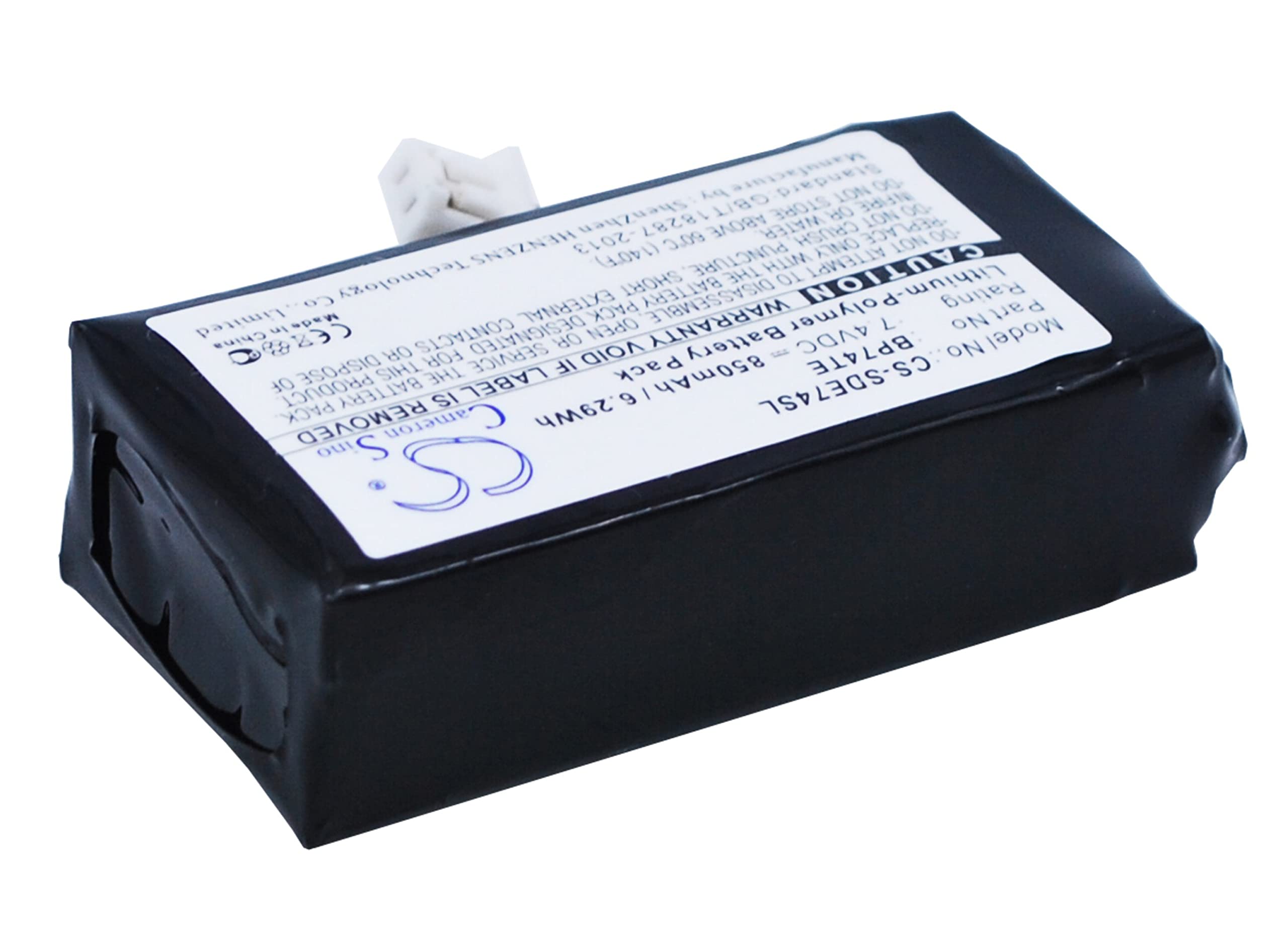 SPANN Battery Replacement for Dogtra DA212, Edge RT Transmitter, Edge Transmitter, Edge TX, Part No: BP74TE 7.4V