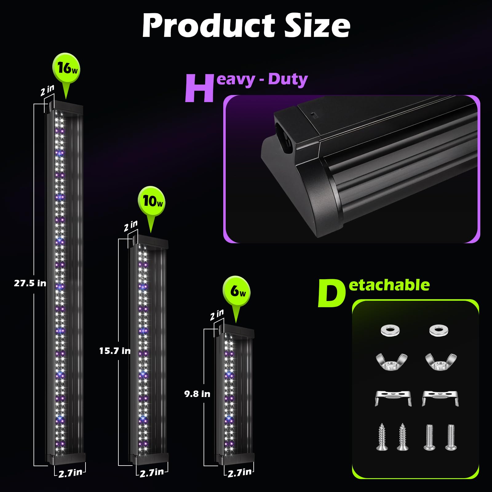Luce UVB LED 6W per rettili