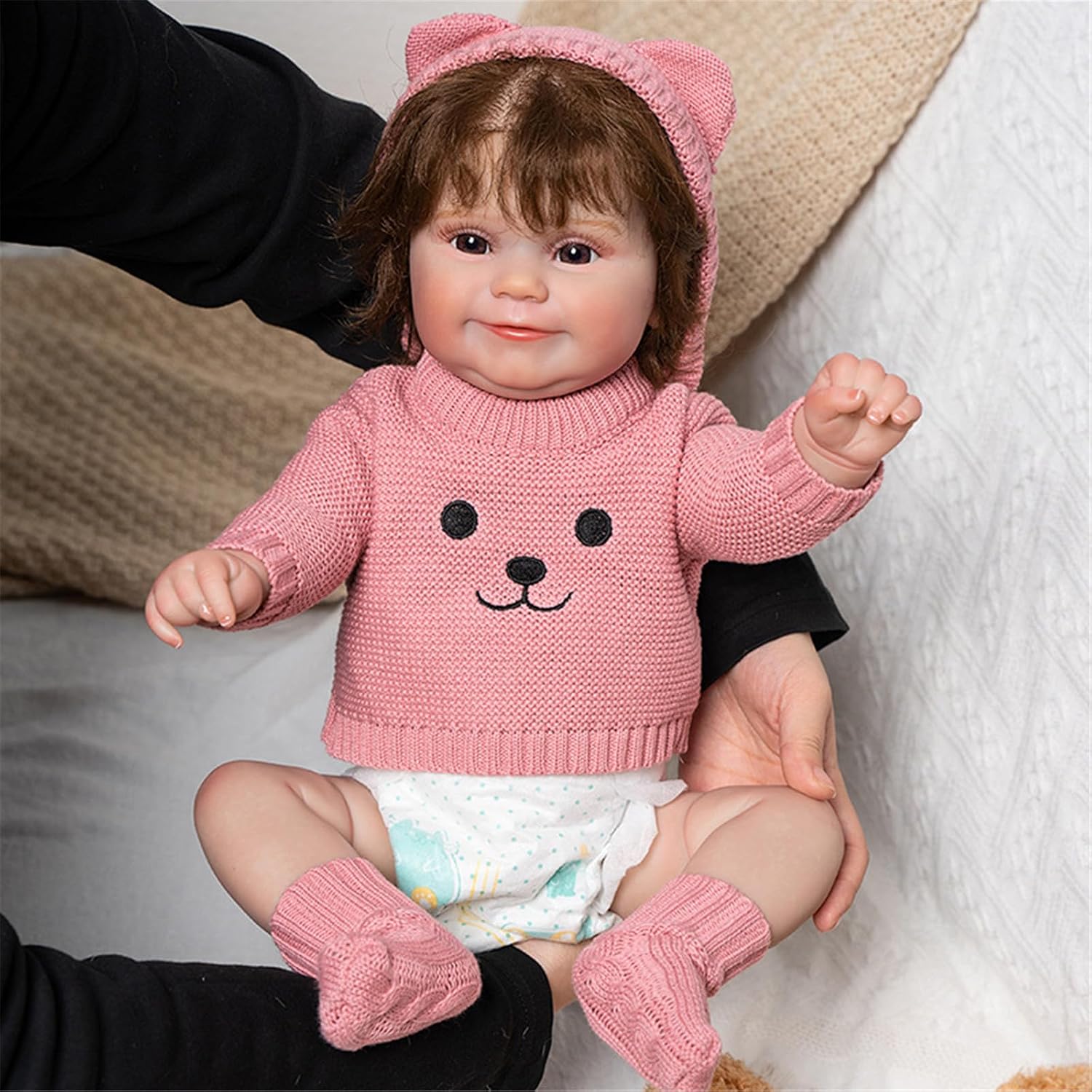 20インチのシミュレーション女の子は赤ちゃんの子供をなだめるために