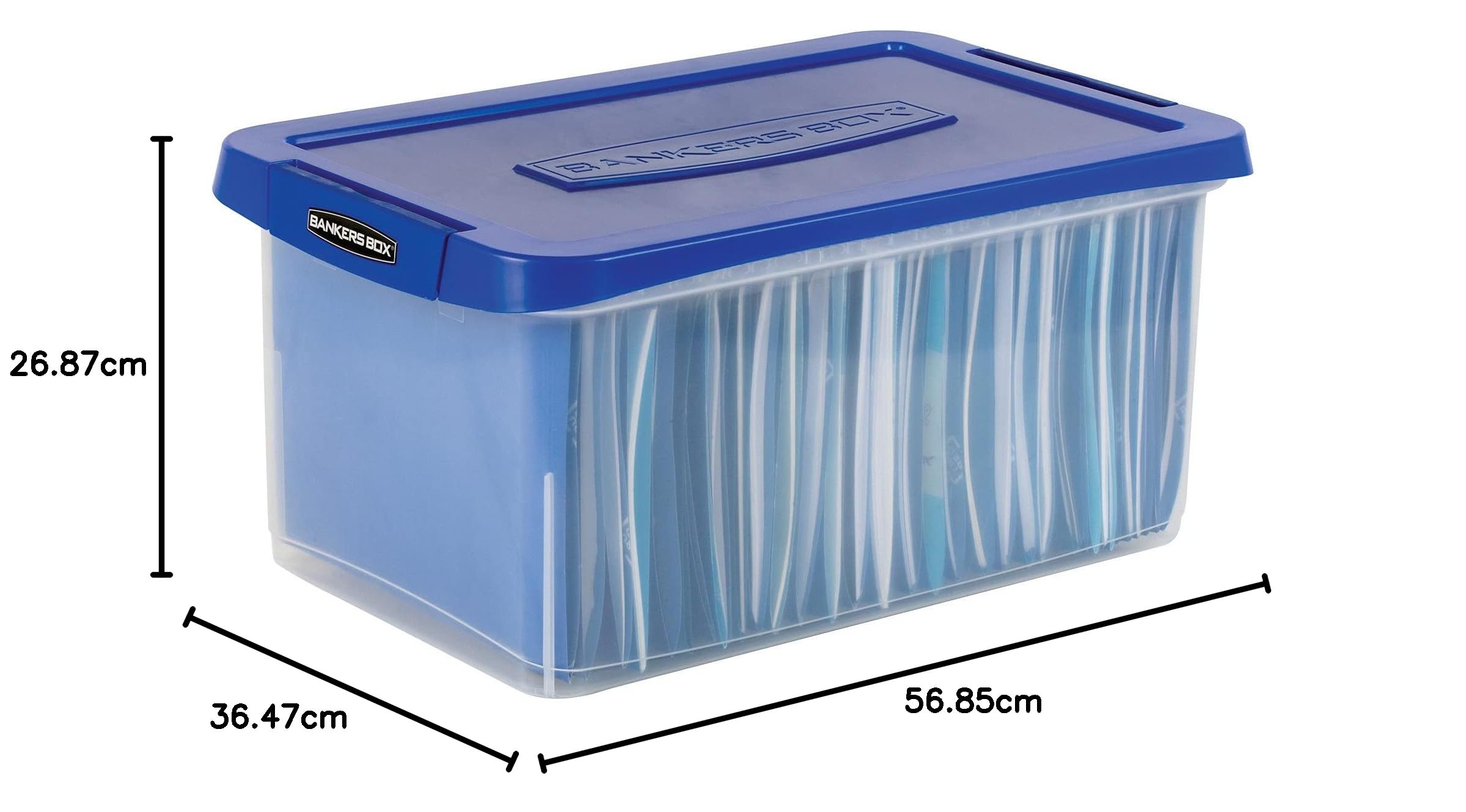 BANKERS BOX Wytrzymałe plastikowe pudełko na dokumenty 50 cm