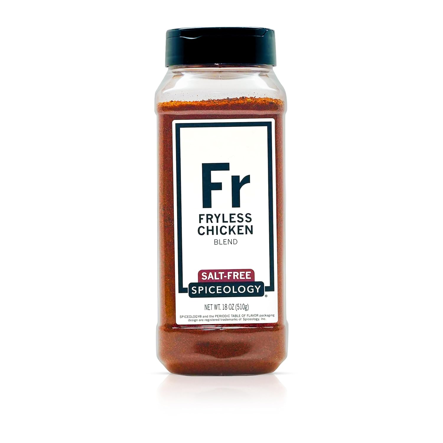 Spiceology – Fryless Chicken Salt-Free Seasoning – Bold Blend of Garlic, Mustard Seed, Celery Seed & Paprika – Perfect for Chicken, Seafood, Vegetables & More – 18 oz