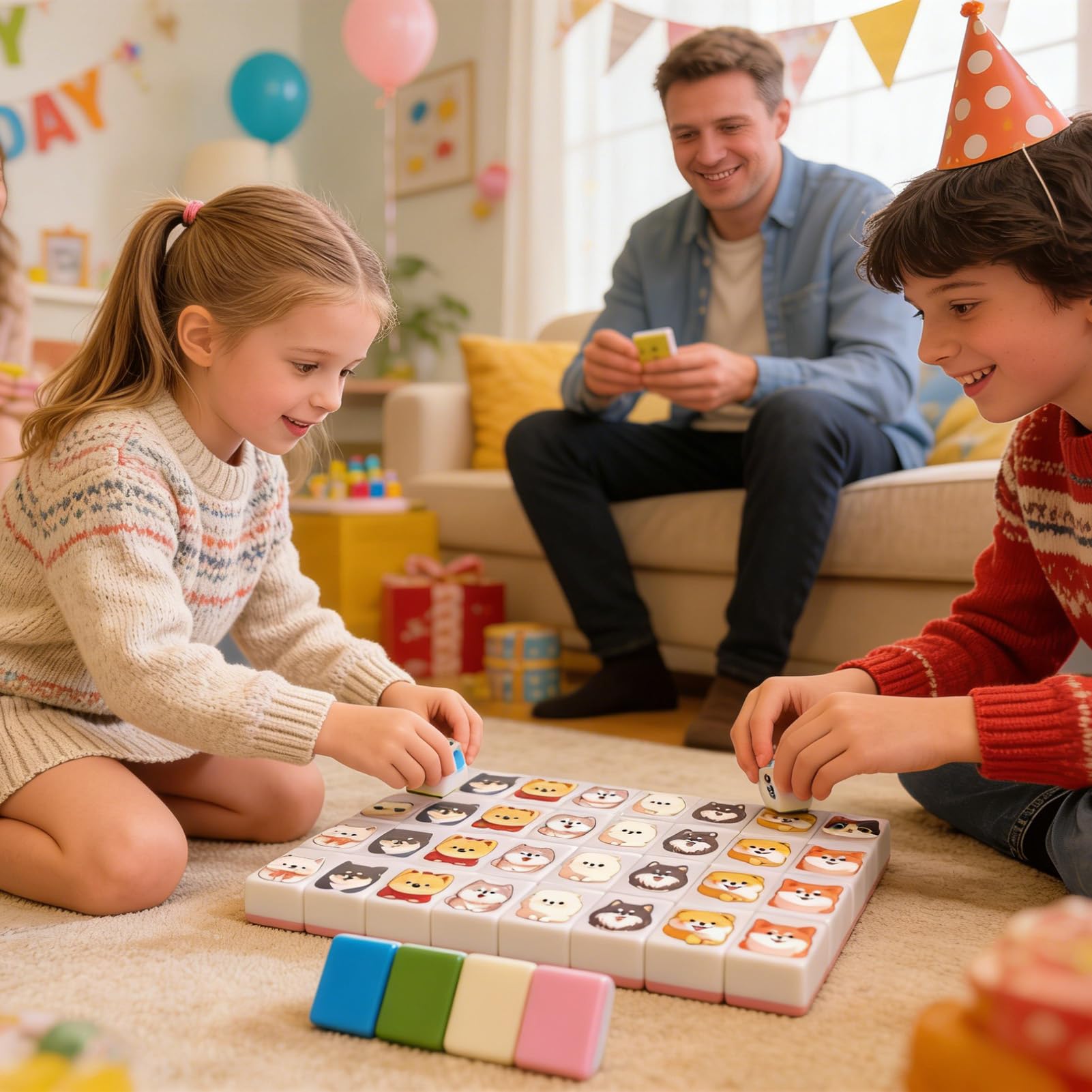 De Mahjong - De Piezas De Interactivo De Mahjong | De Mesa Clásico para Familiares Y Amigos: De Mesa De Estrategia para Hombres, Mujeres, Adolescentes, Vacaciones Escolar