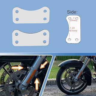 Front 21'' Wheel Fender Risers Lift Brackets fits for Harley Davidson Touring Electra Glide Street Glide Road Glide Road King Models 2014-2022