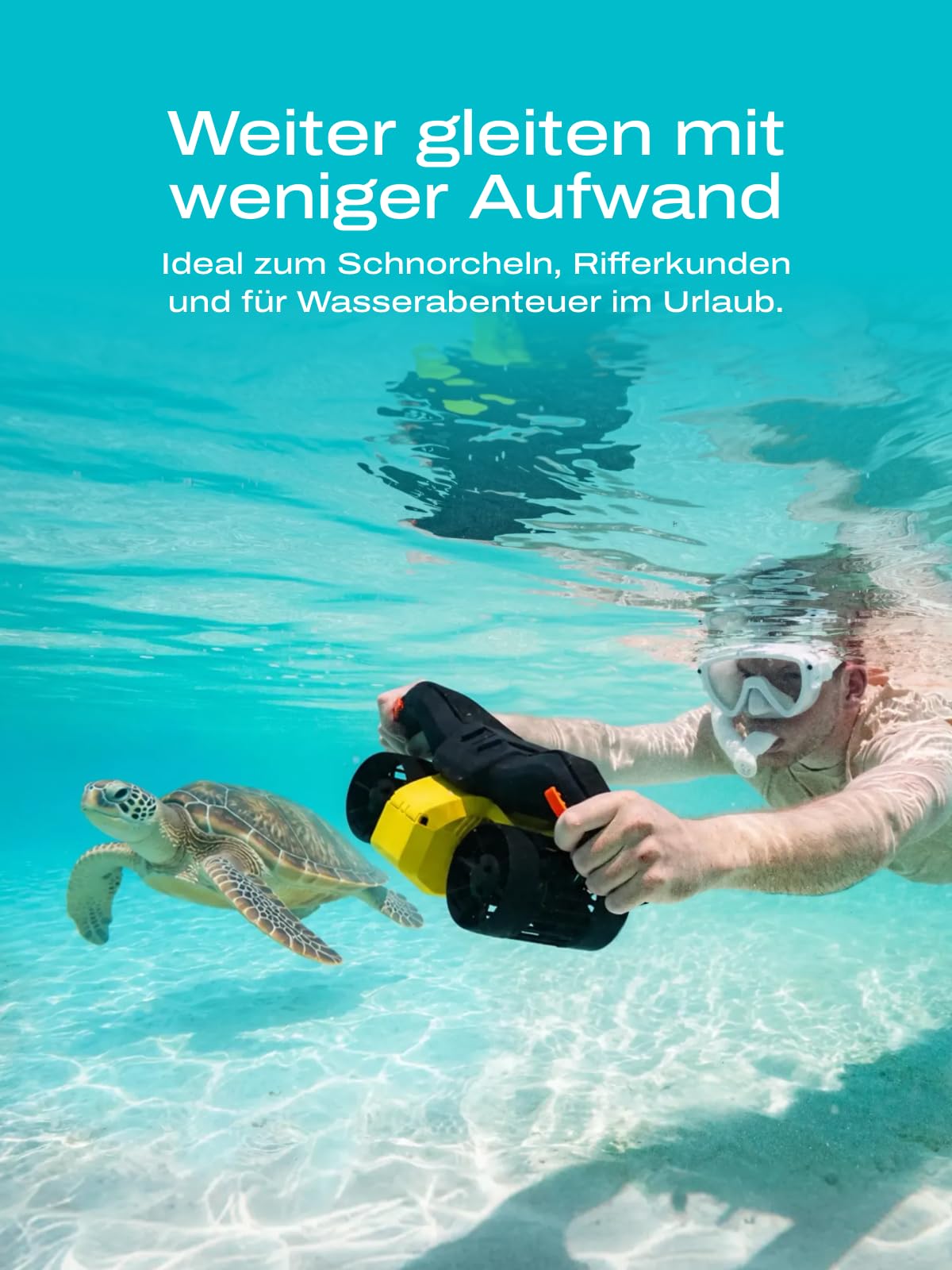 LEFEET C1 Unterwasserscooter, Dual-Motor Tauchscooter mit 8kgf Schub, 1,6m/s Geschwindigkeit, Modulares Design, 100ft IPX8 Wasserdicht, 60 Min Laufzeit für Schnorcheln, Gerätetauchen, Pool-Aktivitäten