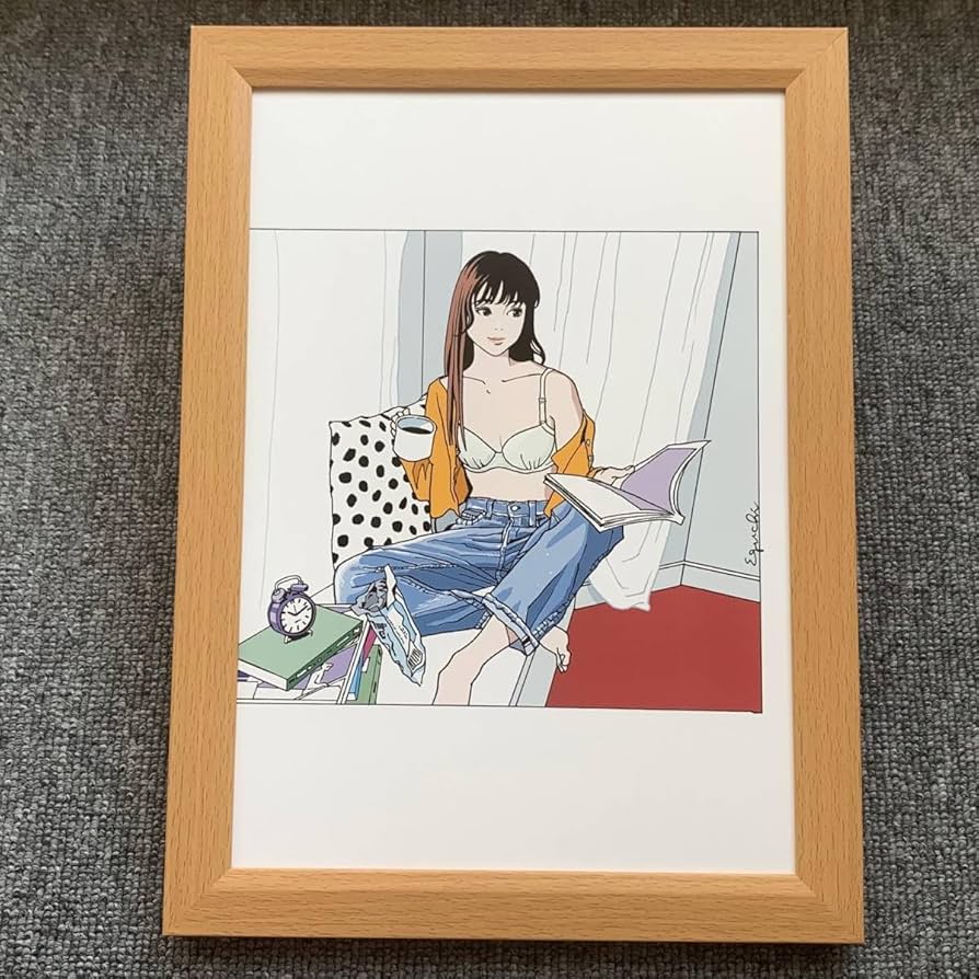 Amazon.co.jp: □江口寿史『ワコール wing B』B5サイズ 額入り 貴重 Amazon.co.jp: □江口寿史『ワコール wing B』B5サイズ 額入り 貴重