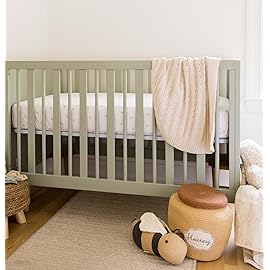 Burt\'s Bees Baby Infant Blanket, Cable Knit, Made with 100% Soft Breathable Organic Cotton, Nursing Blankets, Machine Wash Baby Newborn Essentials, Size 30 x 40 Inch