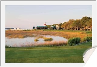 Harbour Town Golf Links Course Hole 18 PGA Harbor Photo Print Pr1220 on 28x40 Polyester Canvas
