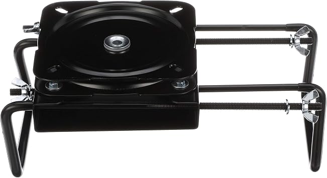 Attwood Seat Mount, Clamp-On with Swivel, Black