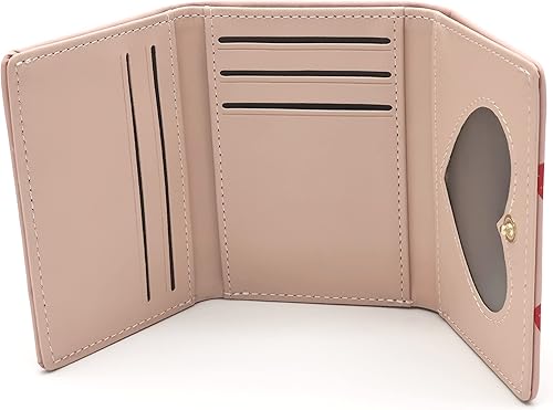 Miniatura 4 de Cartera pequeña y bonita para mujeres y adolescentes cartera de cuero Kawaii Stawberry regalos para hija hermana y amigas rosado Pink Strawberry