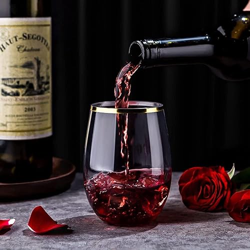 Miniatura 7 de COFOZA Juego de 2 vasos de vino de 10 años para aniversario de boda, 15 onzas, 10 años con texto en inglés "Mr Right Mrs Always Right", regalos para