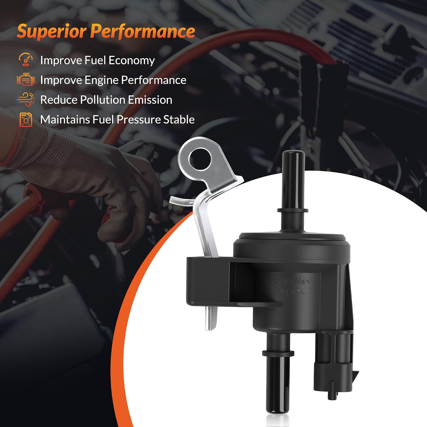 911-079 Vapor Canister Purge Valve Solenoid EVAP Compatible with Chevy Equinox 2008-2009, Camaro 2010-2011 & GMC Acadia 2007-2008 & Buick Enclave, LaCrosse, Rendezvous & Cadillac CTS SRX STS