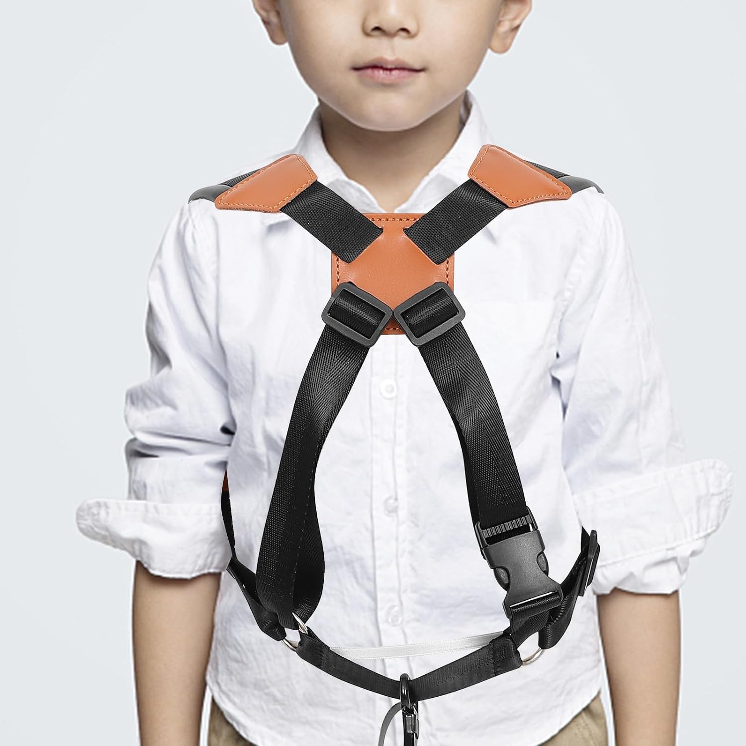2pcs Saxophone Shoulder Strap Black Small Size Double Shoulder Harness for Beginners Portable Saxophone Harness Instrument Accessories