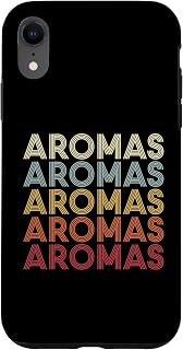 iPhone XR Aromas California Aromas CA Retro Vintage Text Case