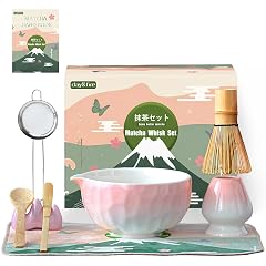 Clay Fire Matcha Whisk Set 9 pcs Ceramic Matcha Set Gifts for Women Matcha Bowl with Spout and