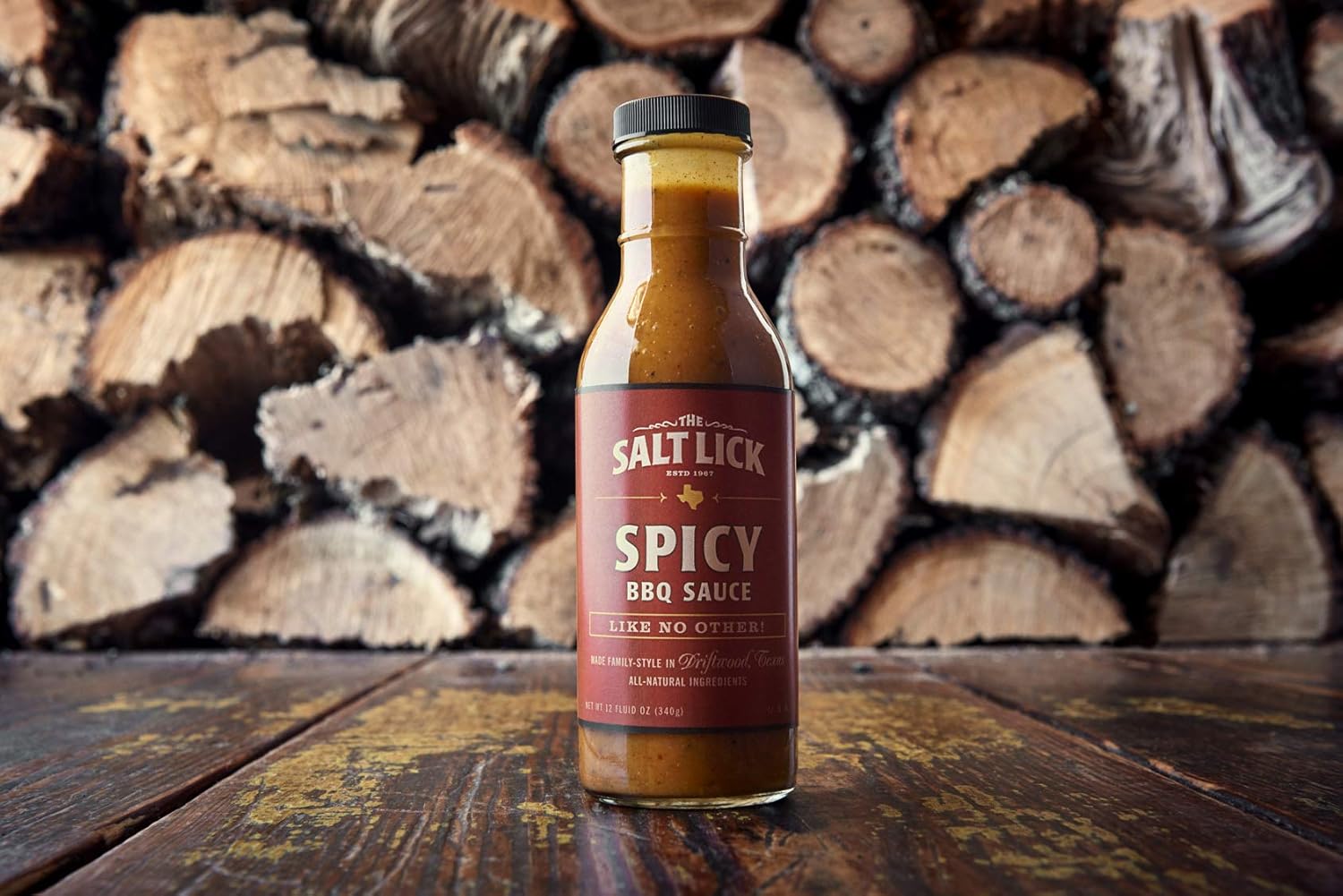 Salt Lick BBQ Sauce and Dry Rub Gift Pack - Driftwood Texas BBQ Sauces and Seasoning Set Original Dry Rub, Original and Spicy BBQ Sauce