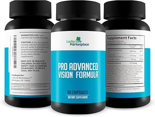 Miniatura 4 de Pro Advanced Vision Formula - Suplemento de apoyo para la salud ocular - Ayuda a la visión saludable y agudeza visual - Ayuda a reducir la fatiga