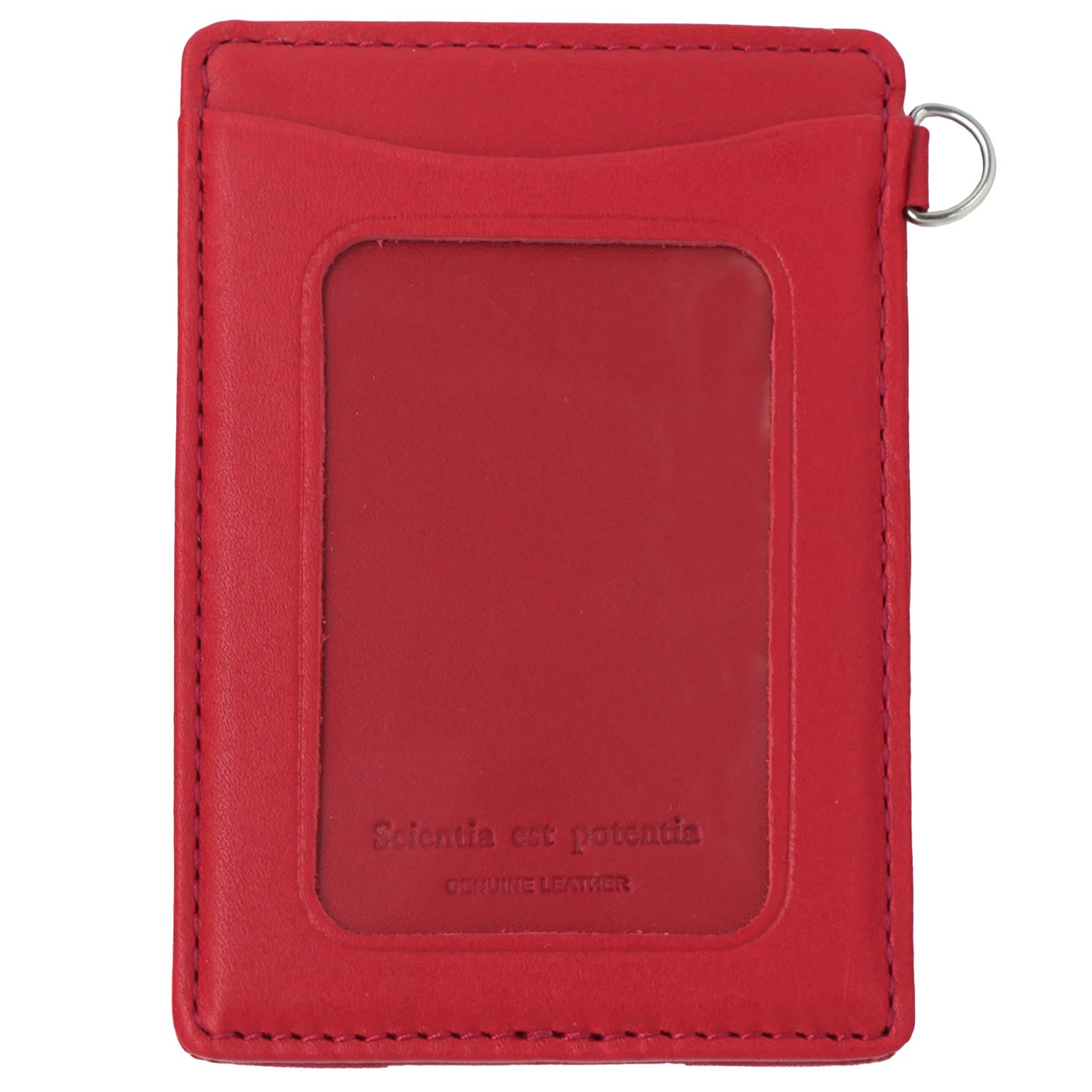 Amazon.co.jp: スリップオン 単パスケース ノワール 革 レッド NSL