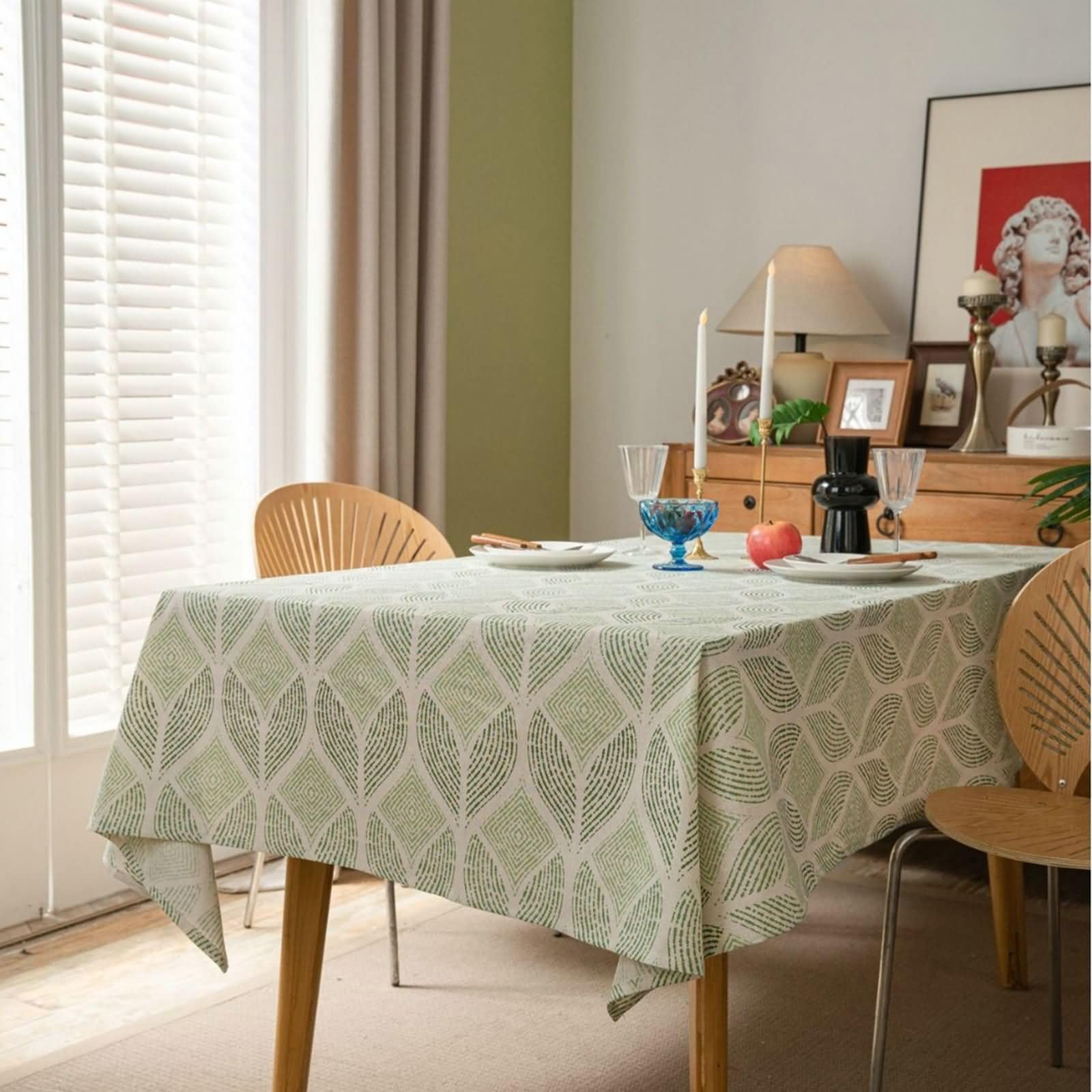 Nappe anniversaire 140x260 cm coton lin pour célébrer de beaux moments en famille