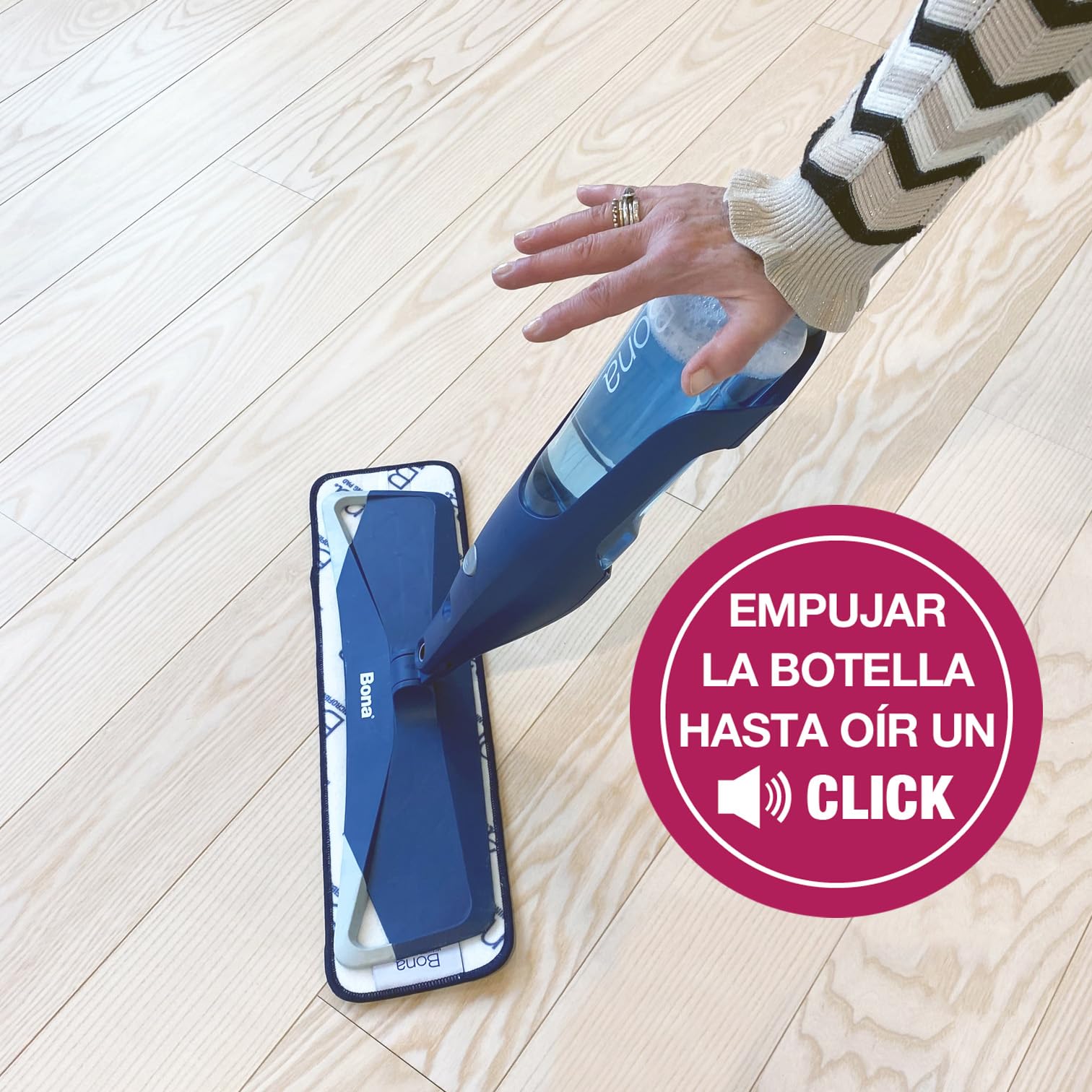 Bona Spray Mop Premium para Suelos de Madera, 2x recambio mopa de microfibra lavable
