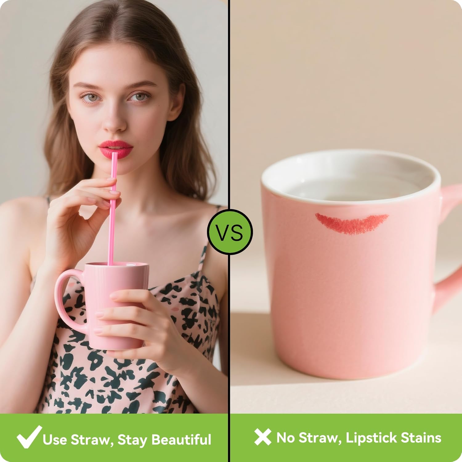 50PCS Valentine’s Day Heart Shaped Pink Straws,Individually Wrapped Cute Plastic Drinking Straws for Valentine & Galentines Day Party Favors, Bridal Shower, Baby Shower Wedding & Birthday Supplies - Image 7