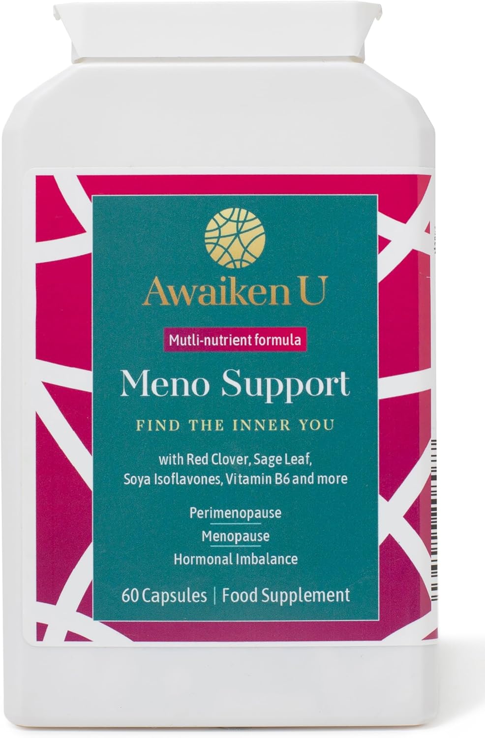 Perimenopause & Menopause Supplement for Women – High in Red Clover, Sage, SOYA Isoflavones, and More- for Hormone Regulation,Hot Flushes, Brain Fog, Energy Levels -60 Vegan Caps- AwaikenU.