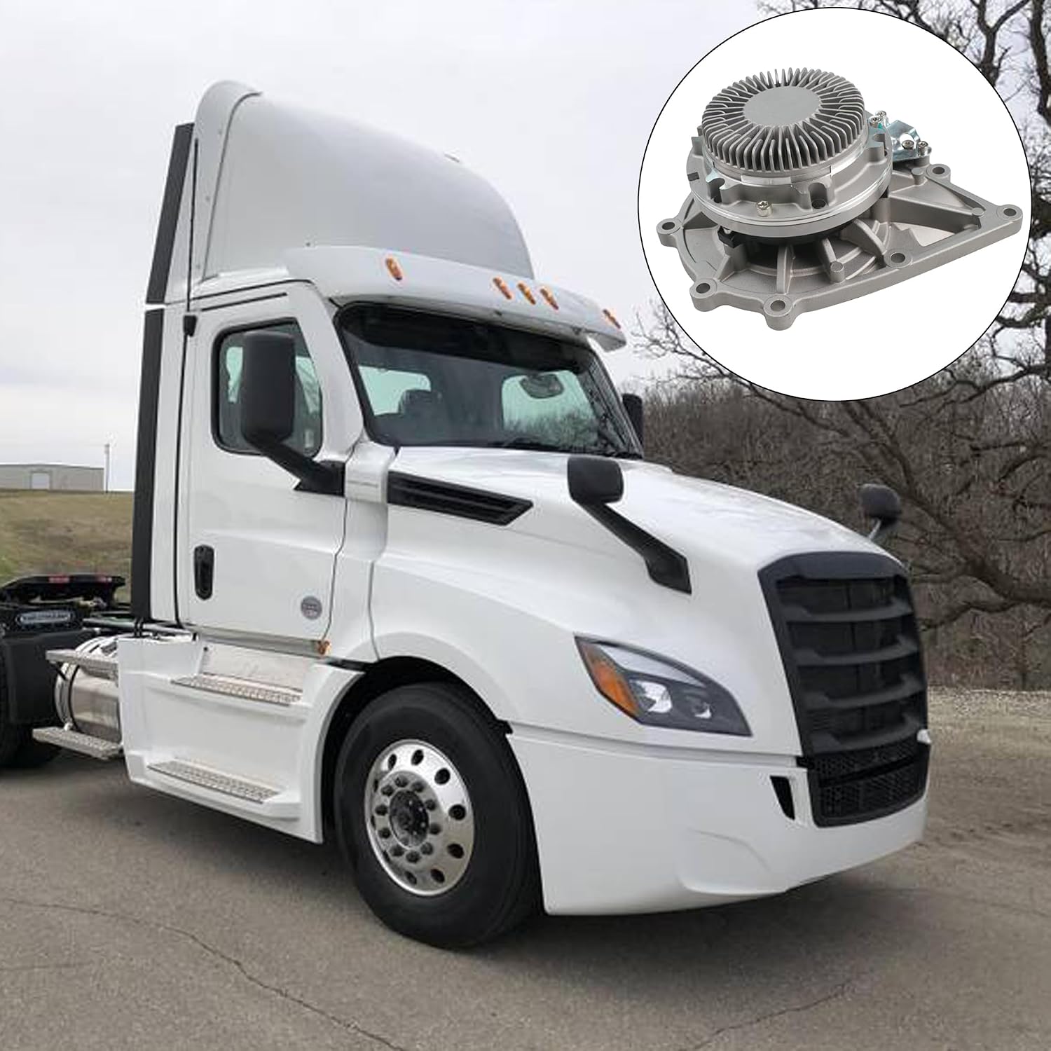 Detroit Engine DD13 DD15 DD16 Variable Speed Water Pump Mercedes-Benz OM471 A4712001101 EA4722001601 A4712001101 Freightliner Cascadia 2008-2022 4722002001 4702000101 4712000401 4712000901 4722000701