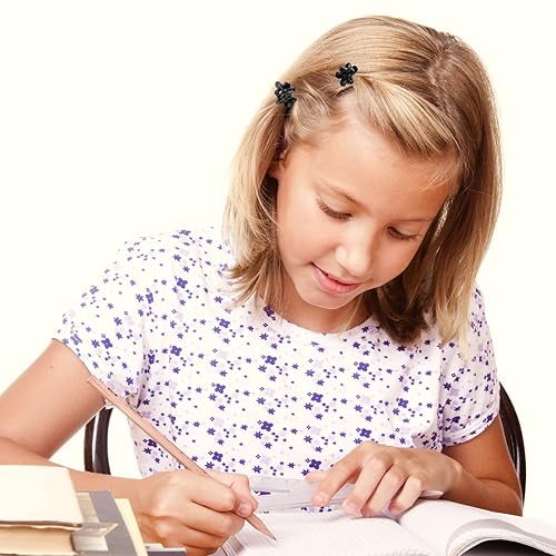 Miniatura 6 de Pinzas pequeñas de garra negras para el cabello, paquete de 100 unidades, pinzas pequeñas para cabello fino, pinzas para el cabello negro para