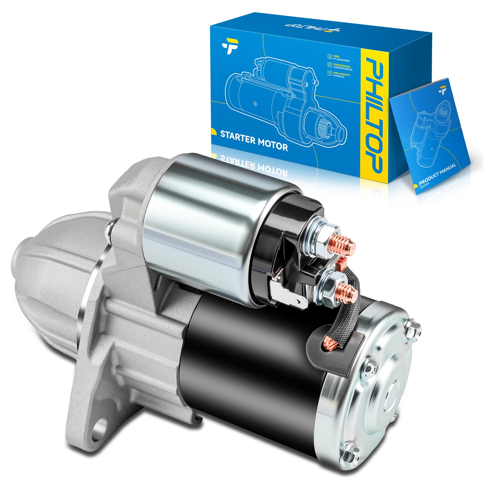 PHILTOP New 17840N 1.4KW Starter Fit with Subaru Forester 2003-2013 2.5L AT
