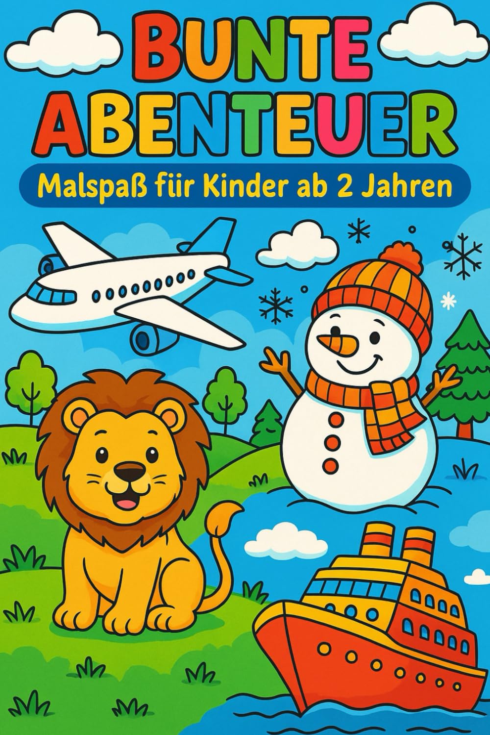 Bunte Abenteuer Malspaß für Kinder ab 2 Jahren