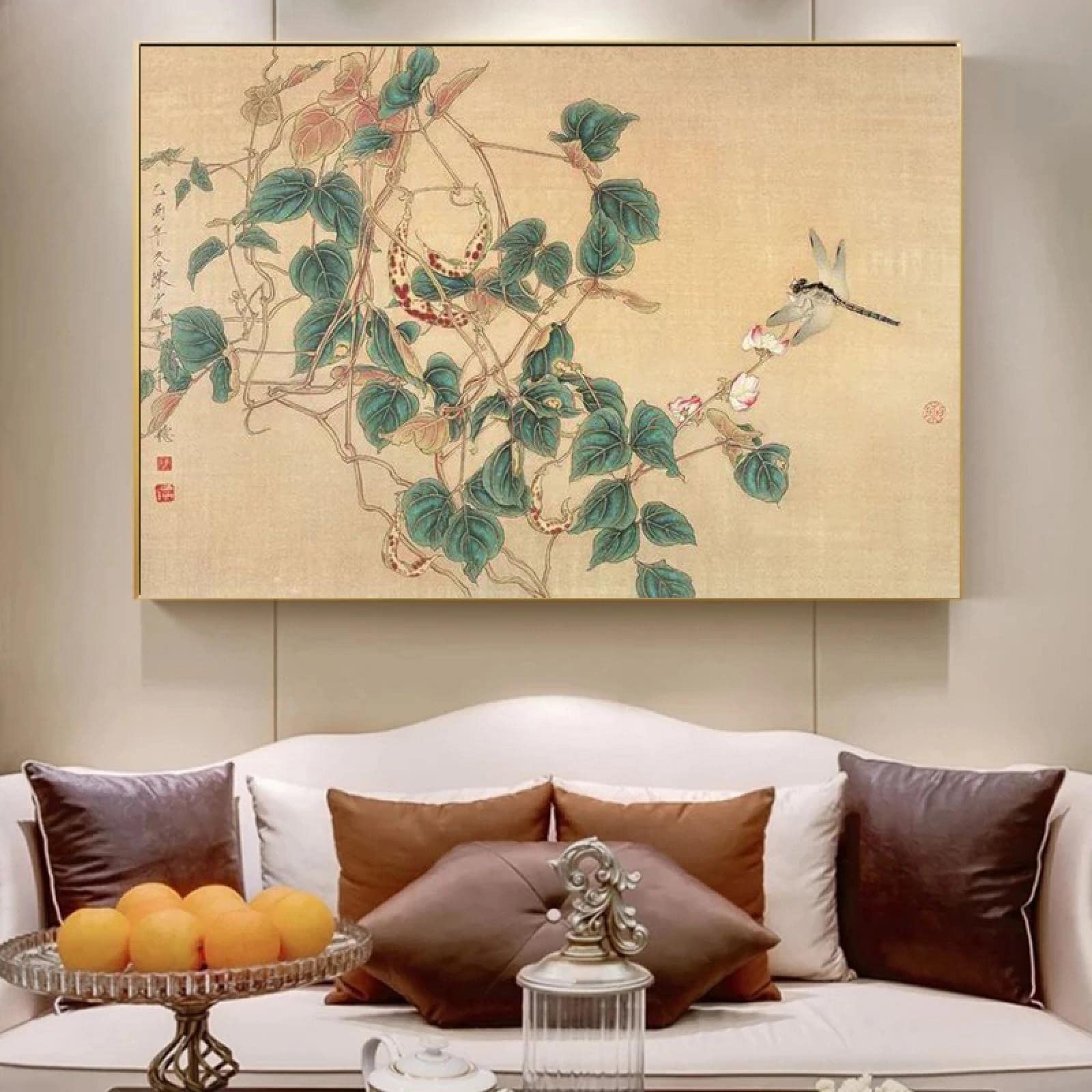 Impressions paysage chinois traditionnel toile murale - 8