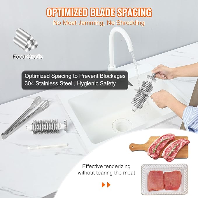 Ablandador de Carne Eléctrico VEVOR 450W Acero Inoxidable miniatura 5