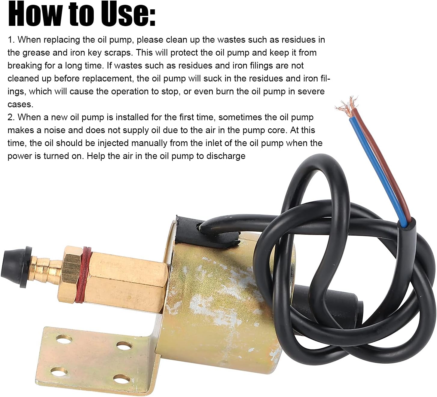 Electromagnetic Lubrication Oil Pump,Grinder Electromagnetic Oil Pump Lubrication for Grinding Machine 13W AC110V