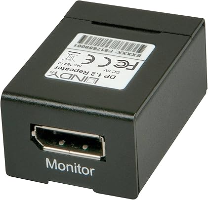 Lindy 38412 Extender Ripetitore DisplayPort colore nero Lindy 38412 Extender Ripetitore DisplayPort colore nero