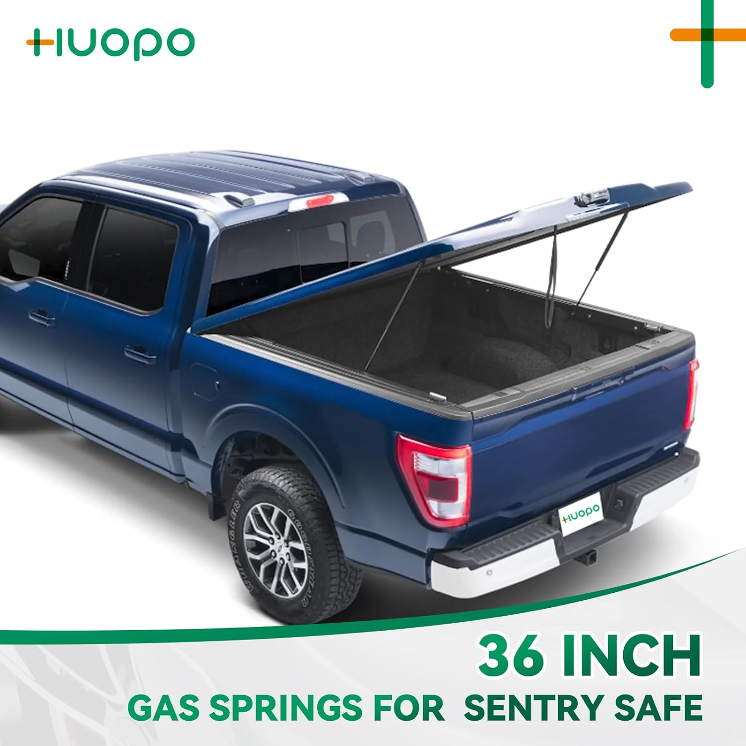 HUOPO ML2460 36 Inch 60lb/267N Gas Strut Shock 36" Lift Support for Tonneau Cover Camper RV Bed Basement Storage Doors Hatch Boat Lid Tool Box Custom Window Tanning Bed Replacement Parts, Set of 2