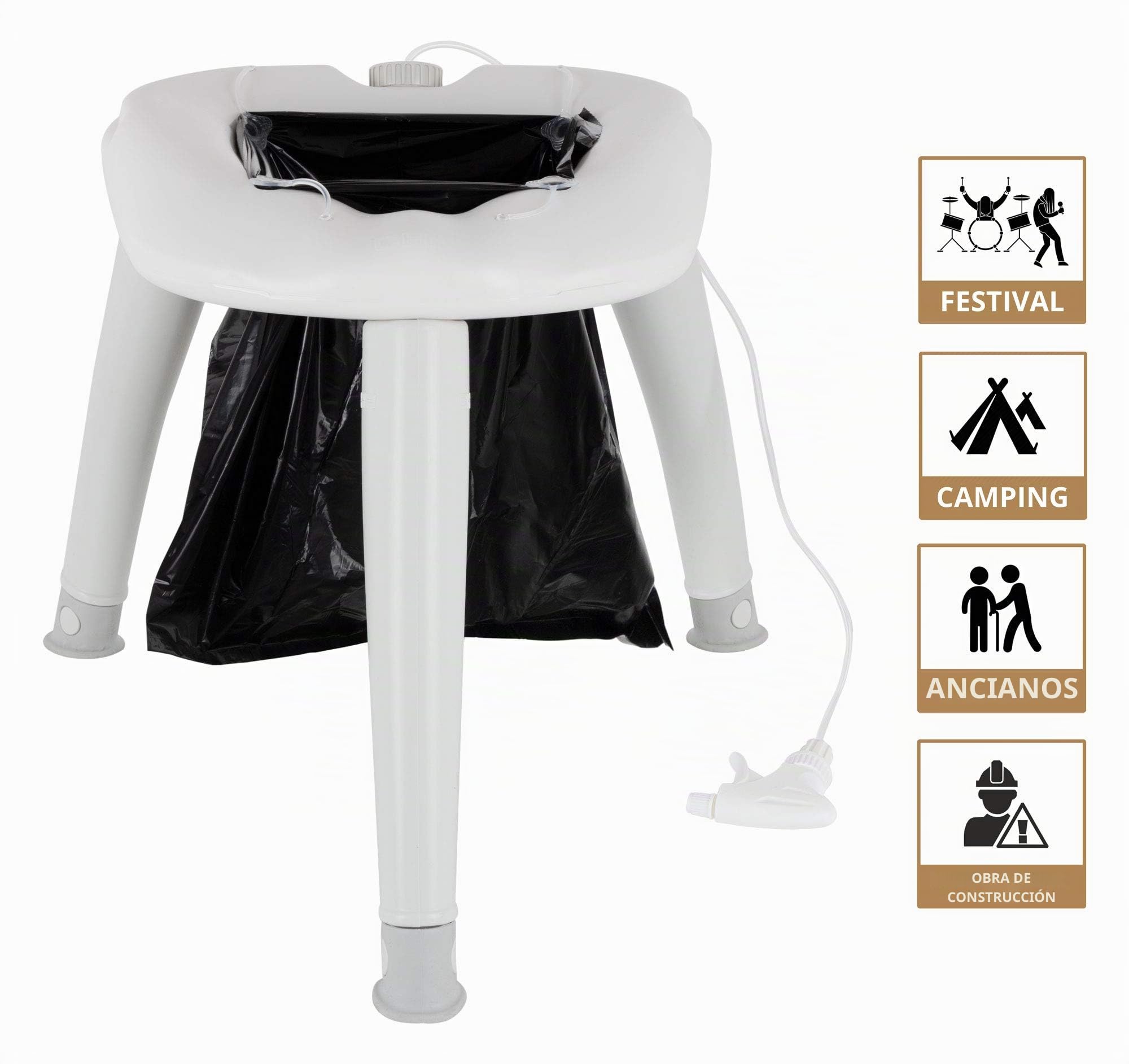 Stagecaptain Quixie-2842 Inodoro para Camping y Festival, 7 kg