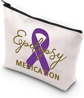 Epilepsy Medication Bag Accessory Pouch Epilepsy Warrior Gift Epileptic Bag Seizure Alert Epilepsy Gift Epilepsy Awareness Bag (Epilepsy MEDICATION)