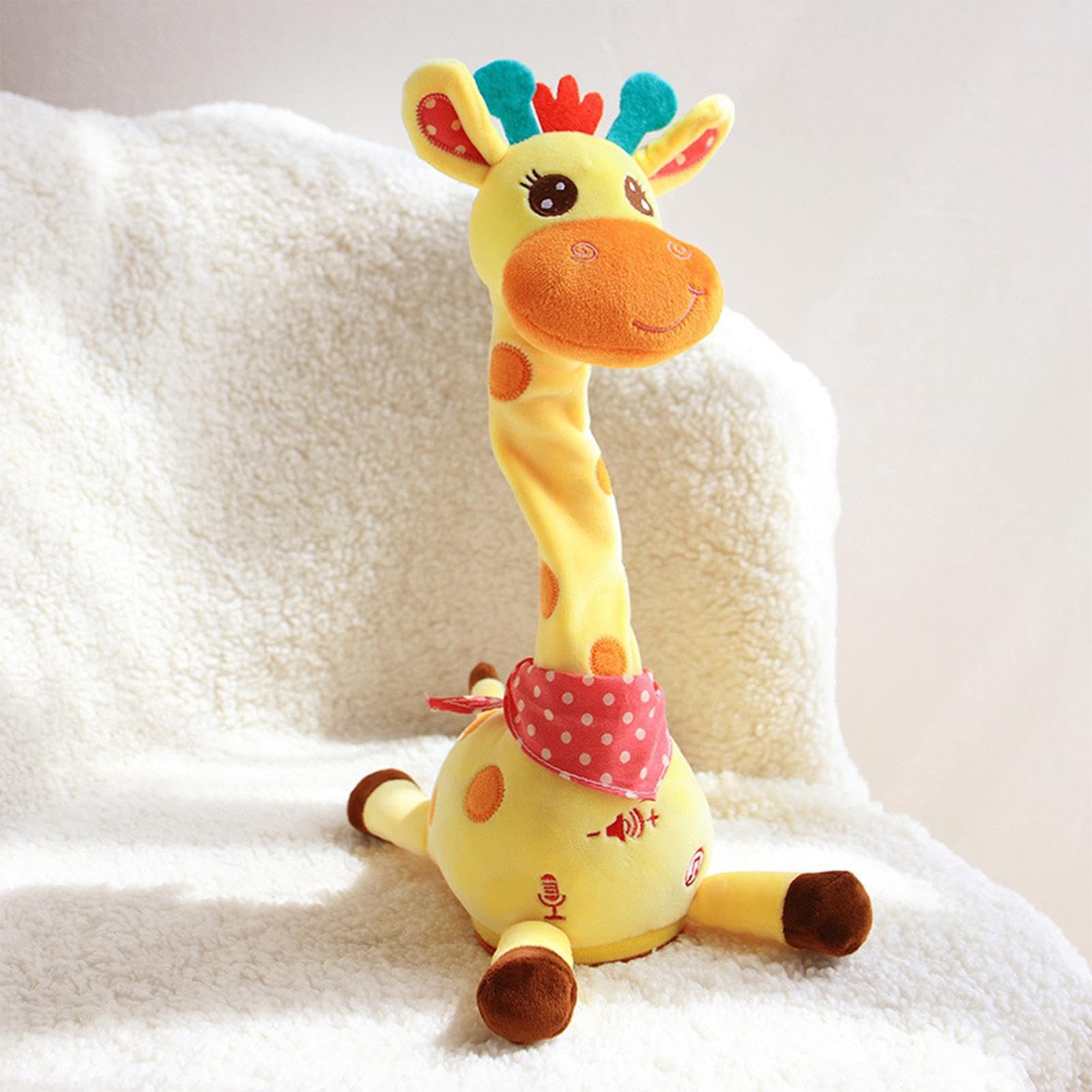 Jirafa De Peluche Bailarina Y Parlanchina – Muñeco Interactivo Con Música, Repite Sonidos Y Baila, Batería Recargable, Para Niños De 1 A 3 Años