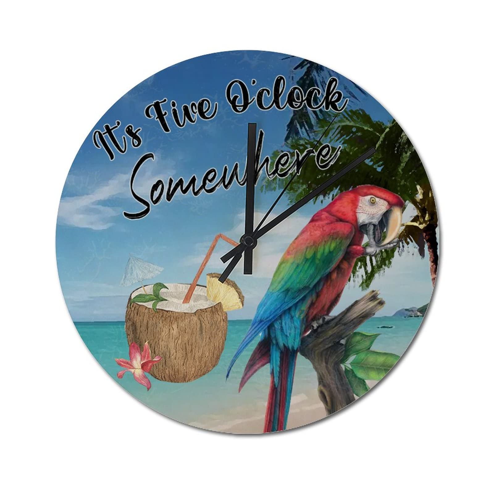 Horloge murale rustique lisible et silencieuse pour salon et chambre