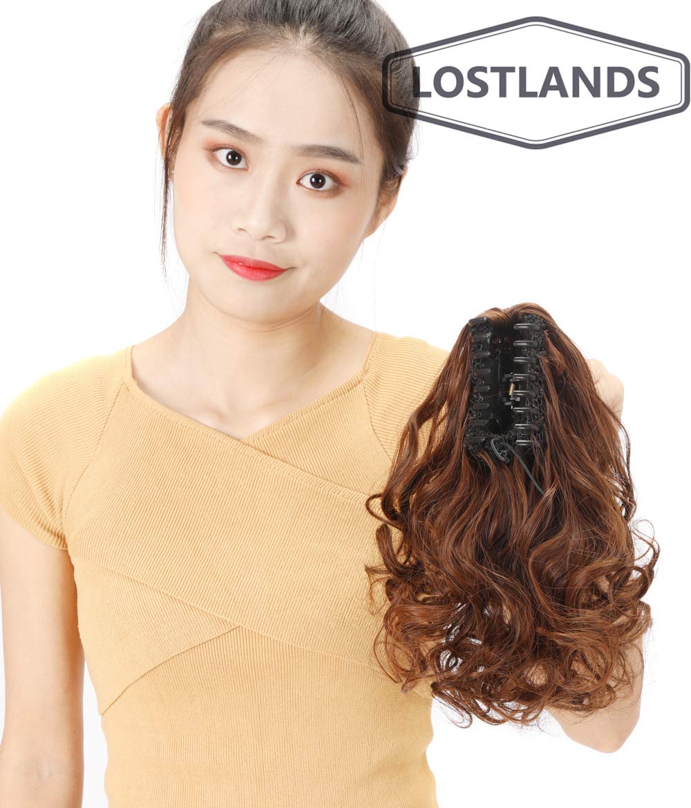 ダークブラウン ショートウィッグ クリップ式 Amazon.co.jp: LOSTLANDS ポニーテール ウィッグ クリップ エクステ
