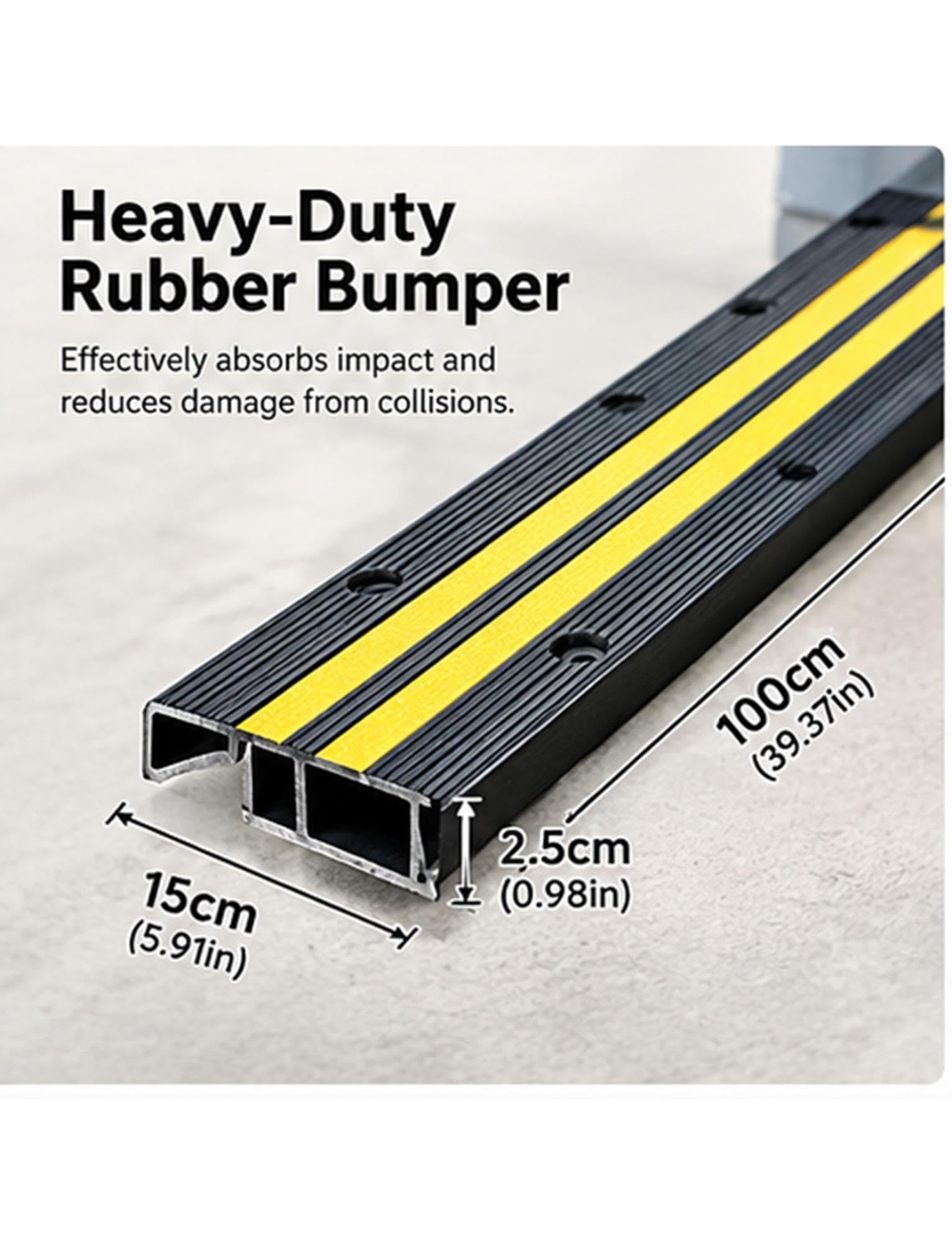 Robuster Gummi-Rampenpuffer für LKW-Laderampe und Verladerampe
