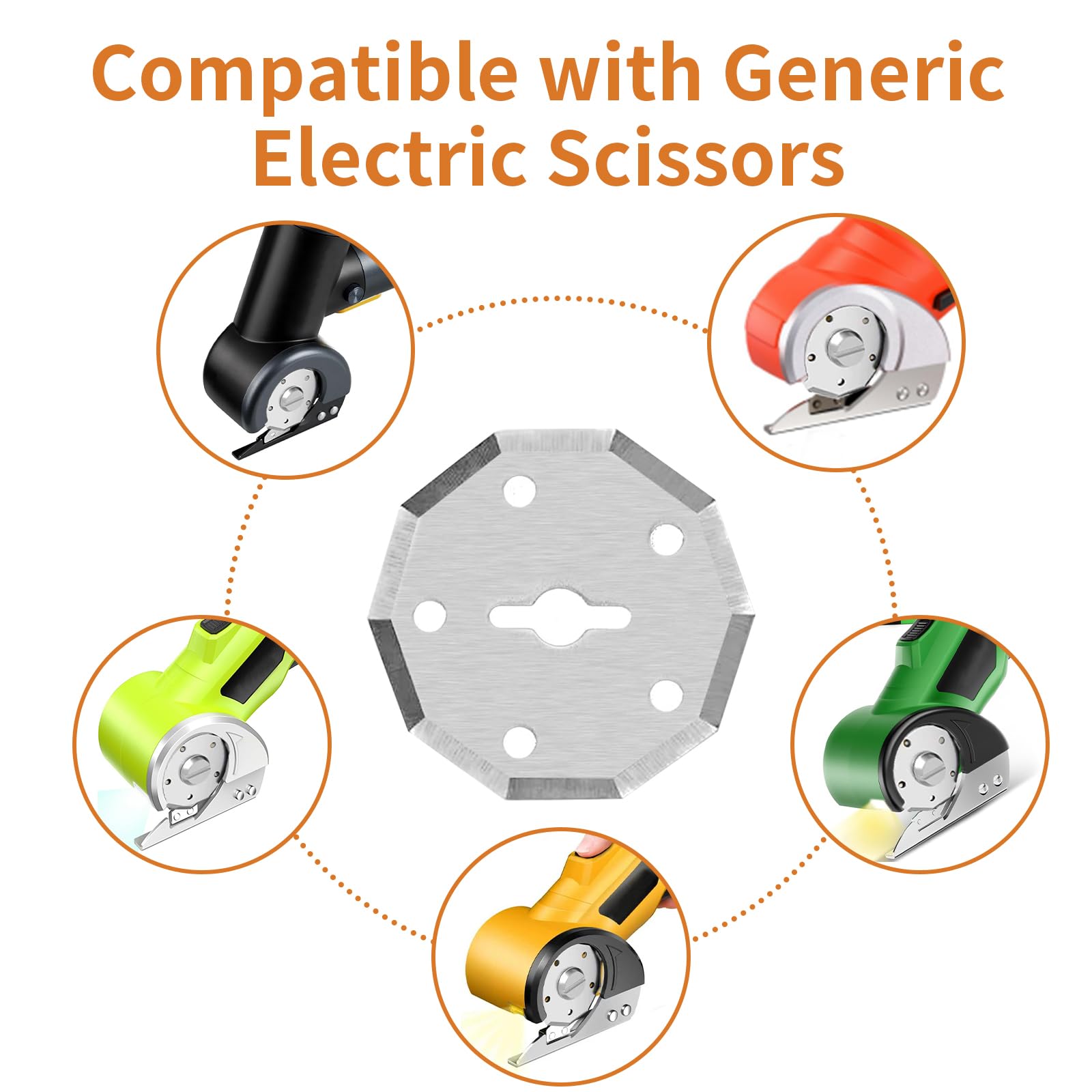 Rotary Blades for Electric Scissors - 5 Pack -2 Rotary Blades for Electric Scissors - 5 Pack -2