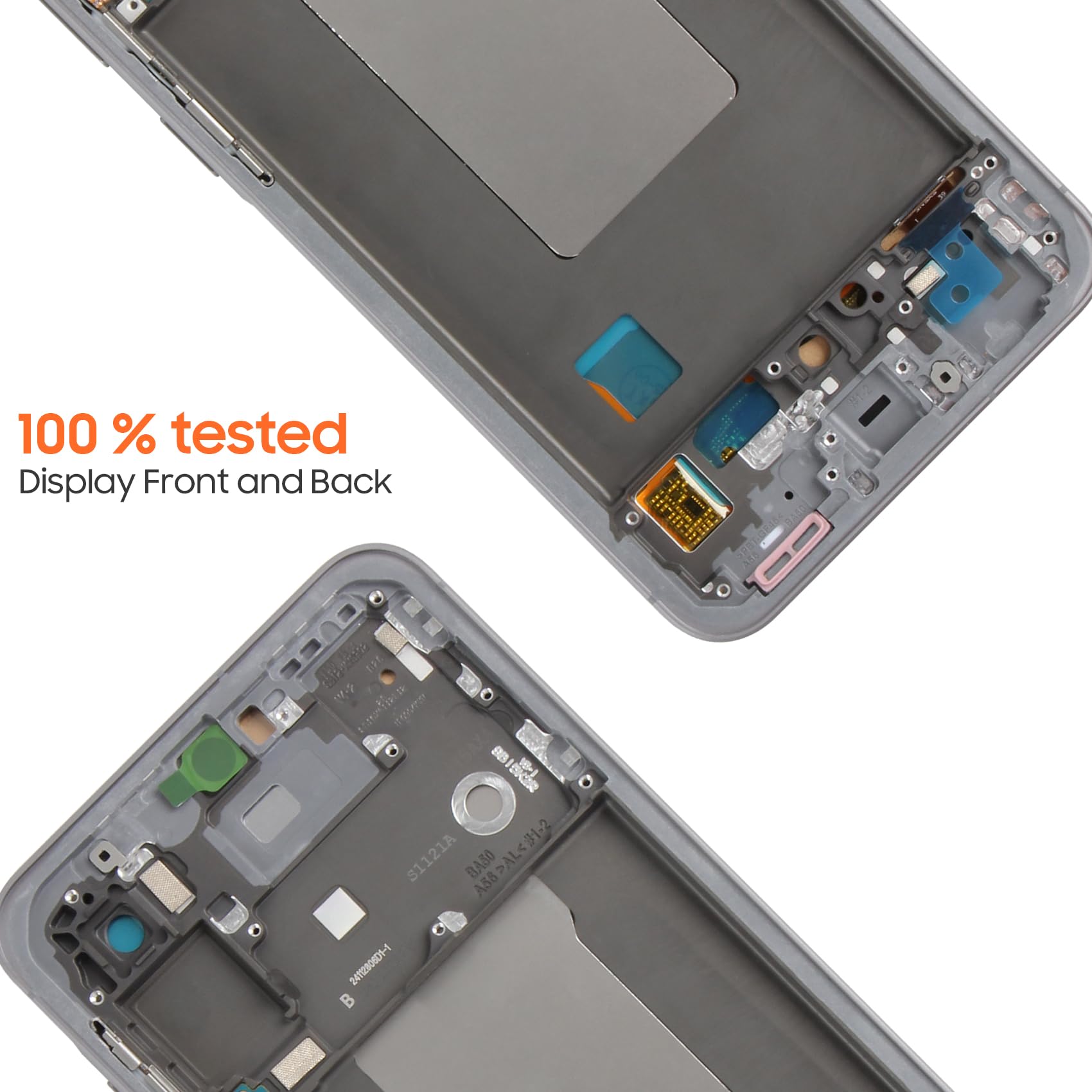 AGCUT Display LCD TFT per Samsung A56 LCD Display per Samsung Galaxy A56 5G A566 SM-A566B SM-A566E Schermo di Ricambio Digitalizer Touchscreen Assembly con Riparazione (Nero, senza impronta)