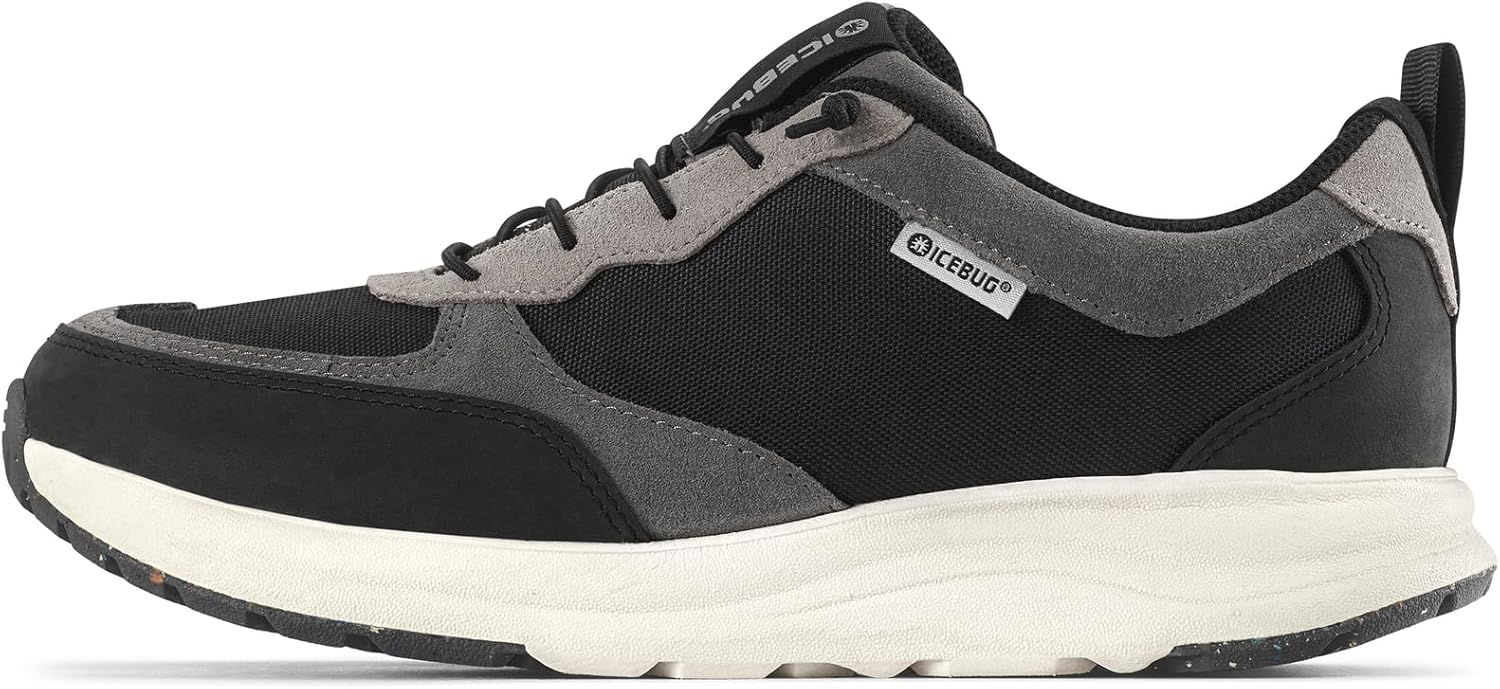 Icebug Norna RB9X – Comfortable Leather Sneaker for Women & Men, Water-Repellent Nubuck, Slip-Resistant RB9X Sole