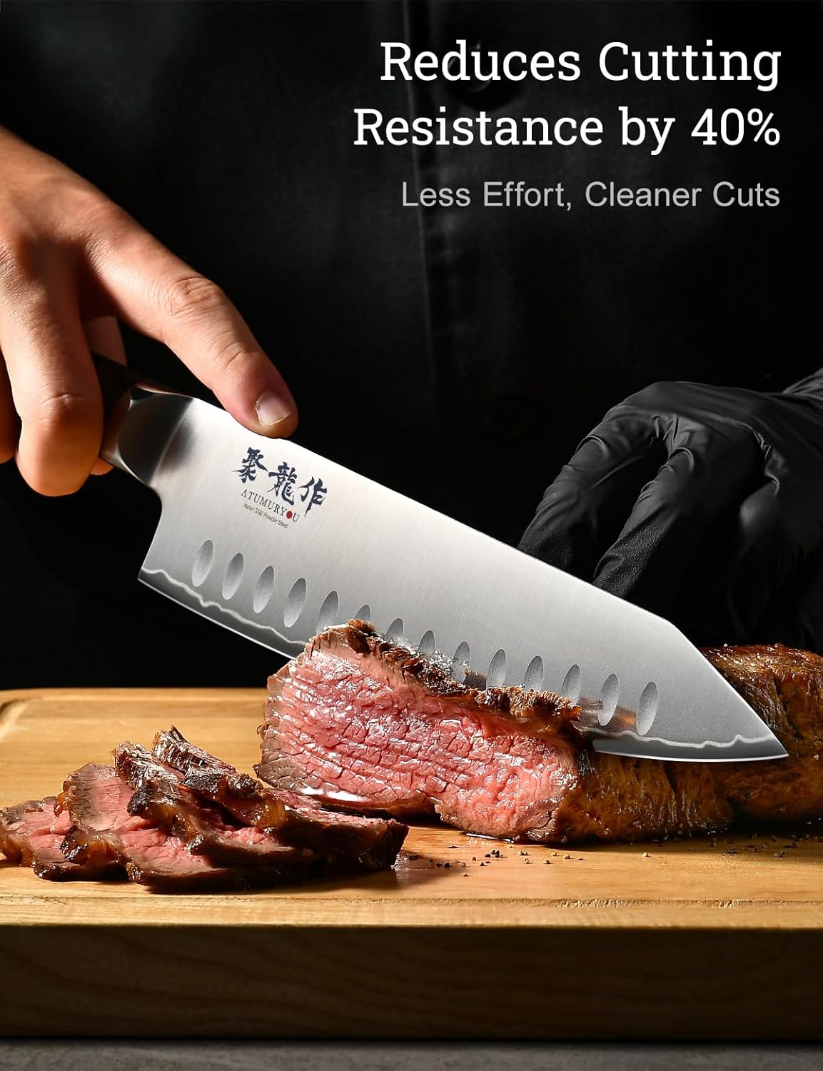 Japanese Chef Knife with SG2 Powder Steel, 8 Inch Professional Kitchen Knives, Handcrafted Kiritsuke Knife with Unique Jade Green Ergonomic Handle, Superior Edge Retention & Exceptional Durability