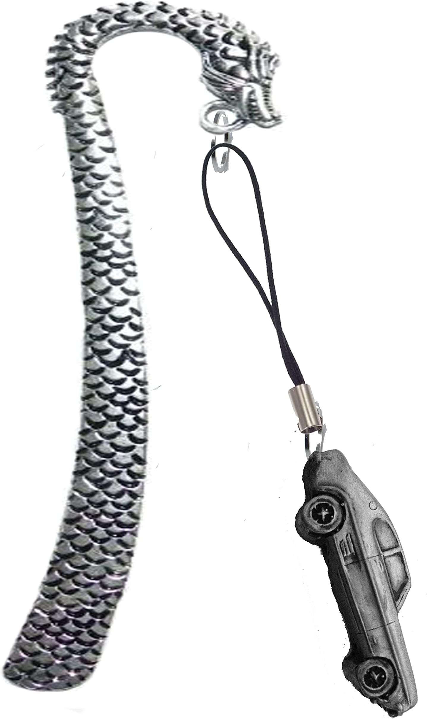 British Classic car Capri Mk1 ref72 Pewter Effect Design Charm on a Dragon Bookmark