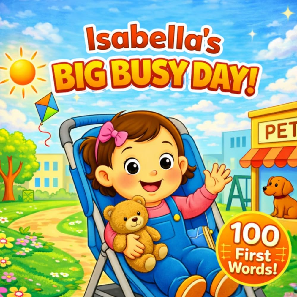Isabella’s Big Busy Day - 100 First Words: A Daily Routine Book for Toddlers and Preschoolers | First Words, Learning, and Everyday Adventures for ... Hearts Personalized Baby Names (Isabella))