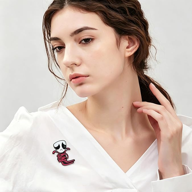 GAUEIOUR Digital Circus Gangle Enamel Lapel Pins Cartoon Character Brooch