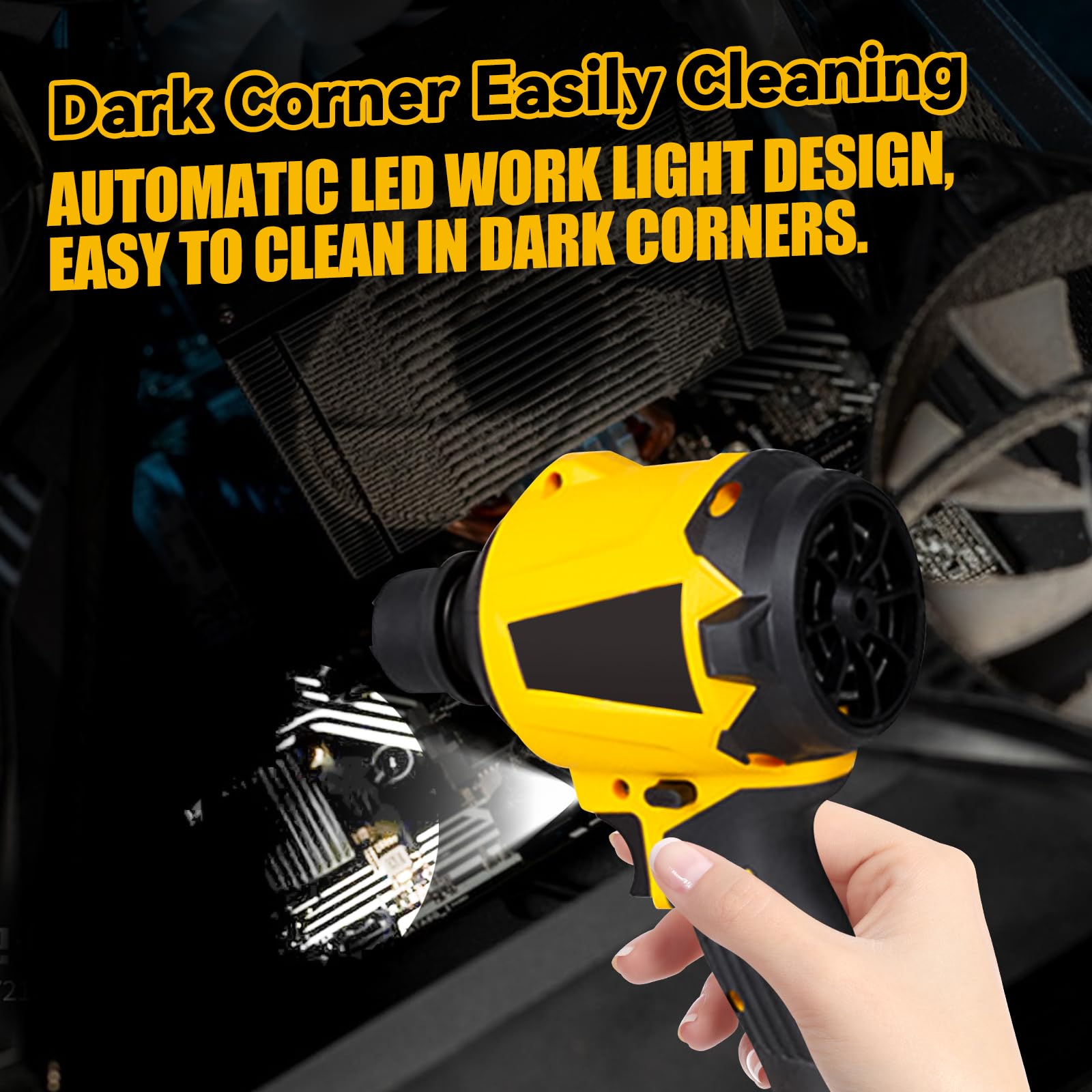 Cordless Dust Blower For Dewalt 18V/20V Battery, 1000W Handheld Blower Cordless Dust Blower For Dewalt 18V/20V Battery, 1000W Handheld Blower