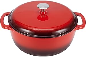 Amazon Basics Enameled Cast Iron Dutch Oven