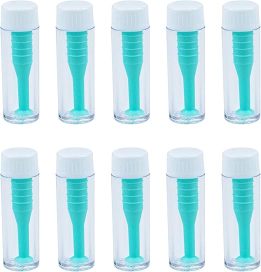 AUEAR, Pack of 10 Soft Silicone Contact Scleral Lens Insertion Tool Plunger for Hard Lenses Green Color